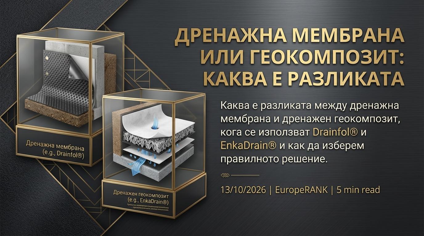 Дренажна мембрана или геокомпозит