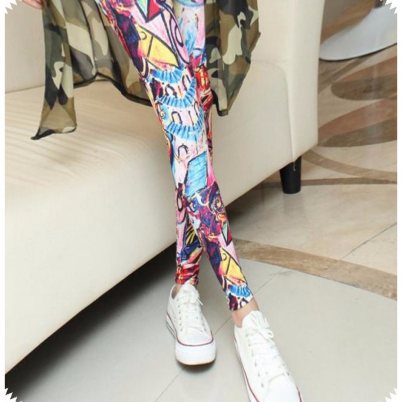 Elasticity Print Quick Dry Sporting Leggings BN040