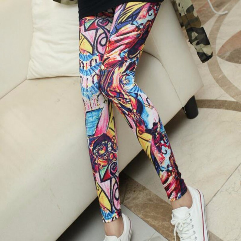 Elasticity Print Quick Dry Sporting Leggings BN040