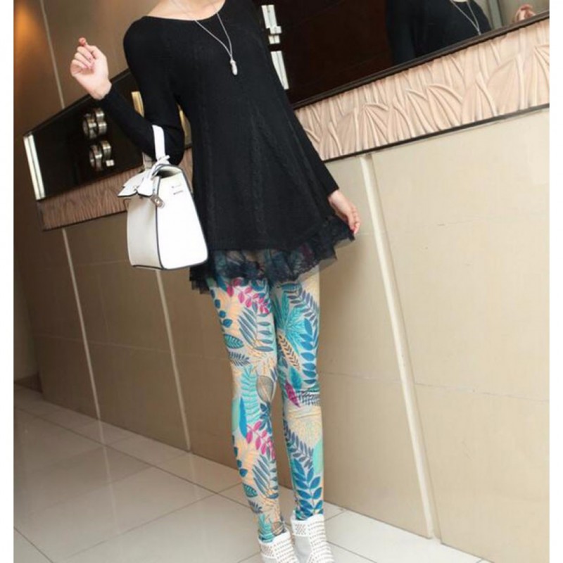 Elasticity Print Quick Dry Sporting Leggings BN040