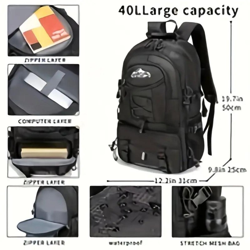 Camping Travel 40L Backpack ND844090