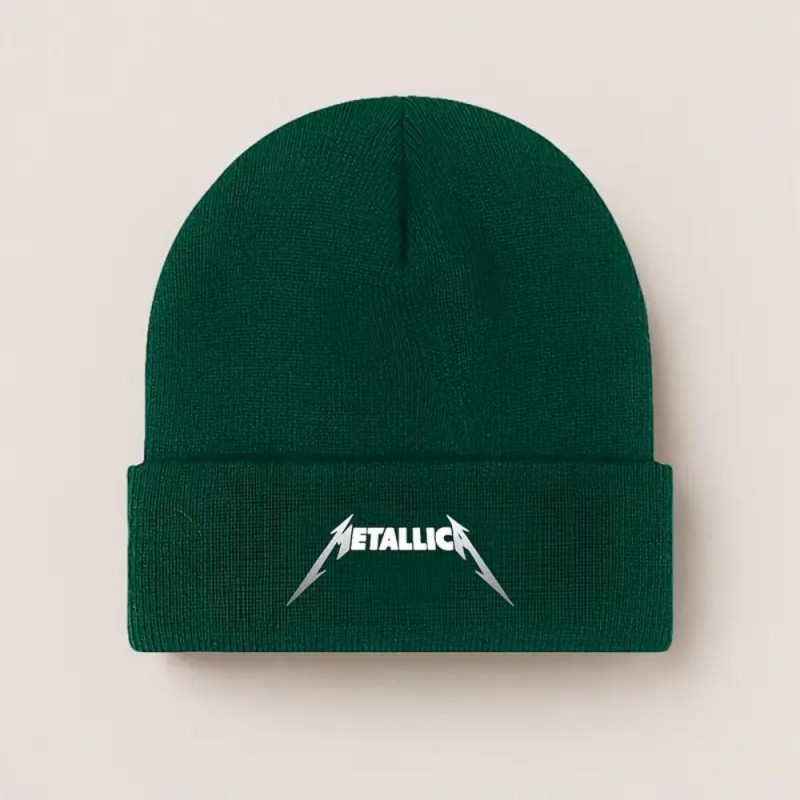 Metallica Knit Fold-Over Beanie-VV3575433