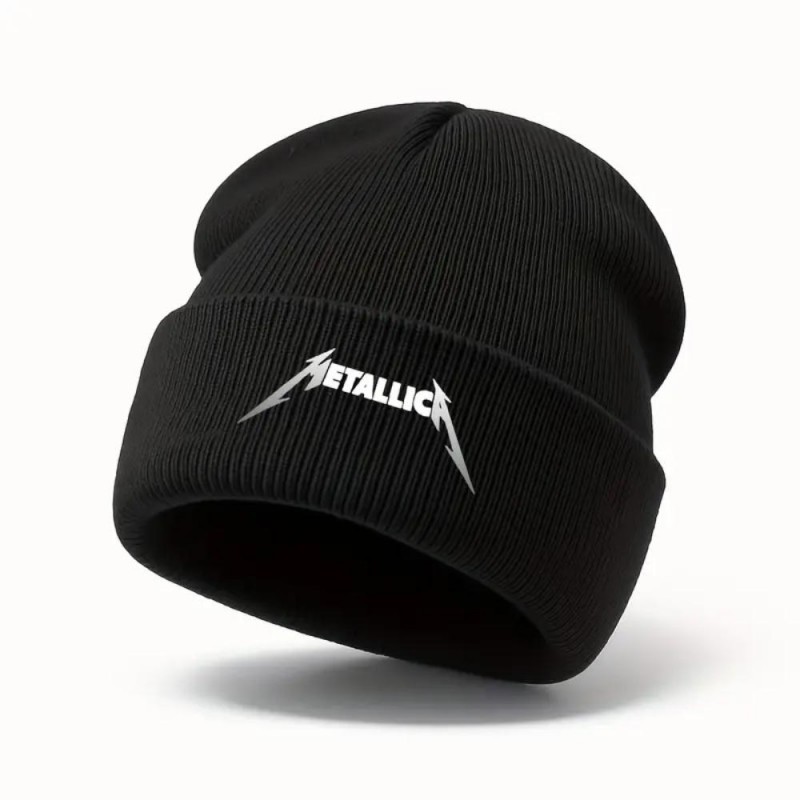 Metallica Knit Fold-Over Beanie-VV3575433