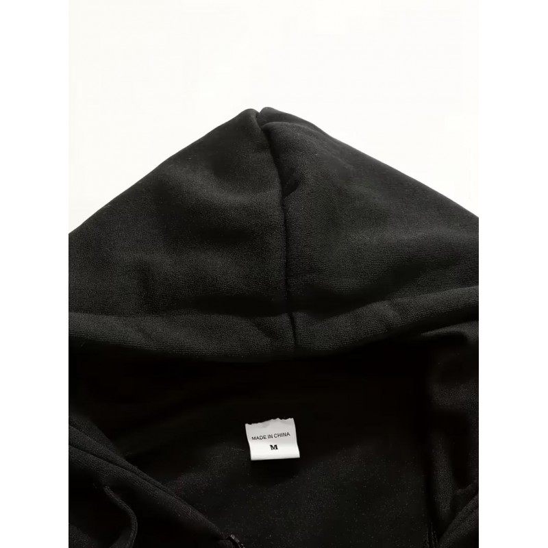 Casual Sports Hooded Zip-Up Outfit Set NK7721163Ch-E