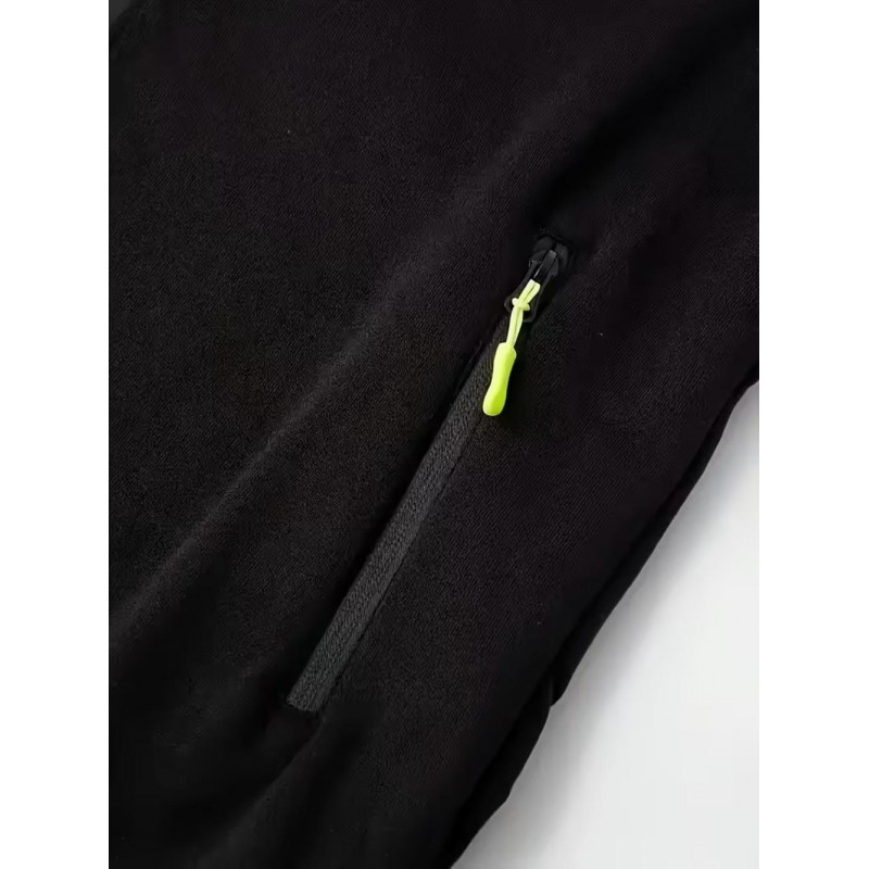 Casual Sports Hooded Zip-Up Outfit Set NK7721163Ch-E