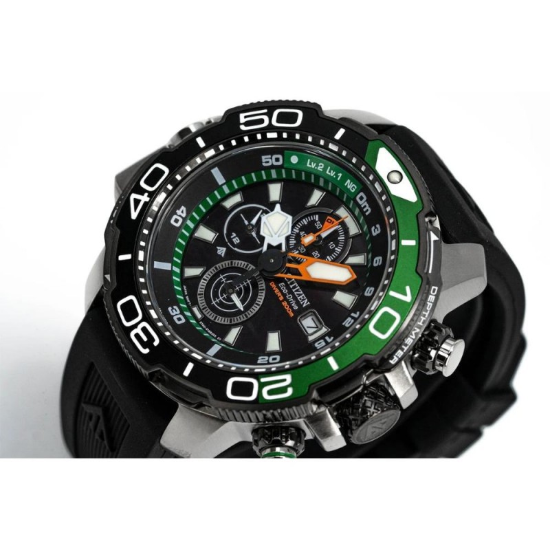 Citizen Crono Aqualand Mens Watch Solar BJ2168-01E