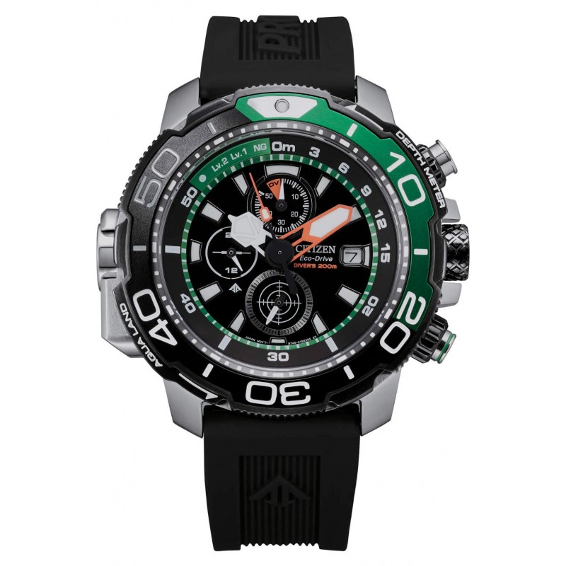 Citizen Crono Aqualand Mens Watch Solar BJ2168-01E