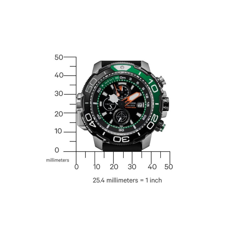 Citizen Crono Aqualand Mens Watch Solar BJ2168-01E