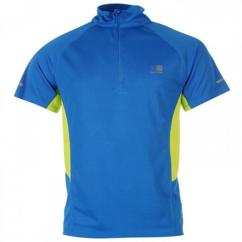 Karrimor Zipped Short Sleeved T Shirt 451989Bl-E
