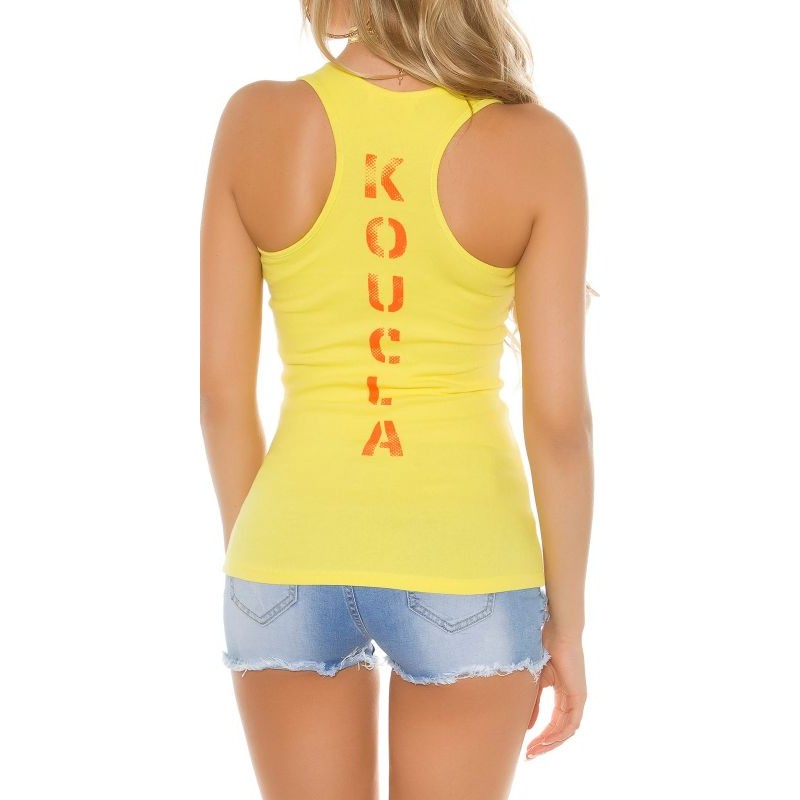KouCla Finerib-Tanktop with rhinestones 0000X008