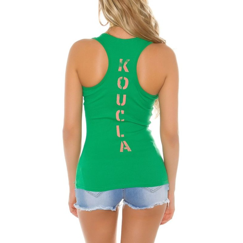 KouCla Finerib-Tanktop with rhinestones 0000X008