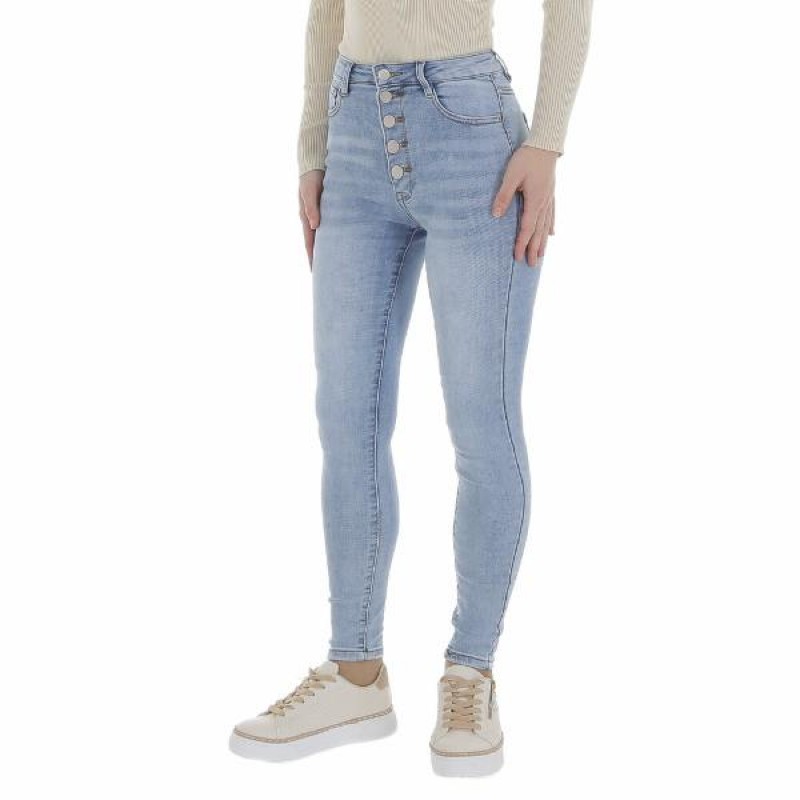 Laulia Ladies Highwaist Jeans KL-J-AP322-4-Aq