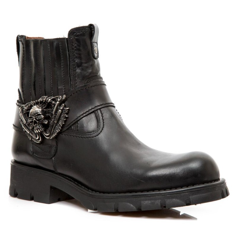 New Rock Motorcycle Ankle Boots M-7633-S1