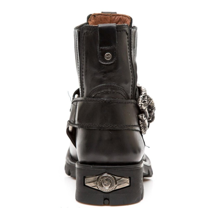New Rock Motorcycle Ankle Boots M-7633-S1
