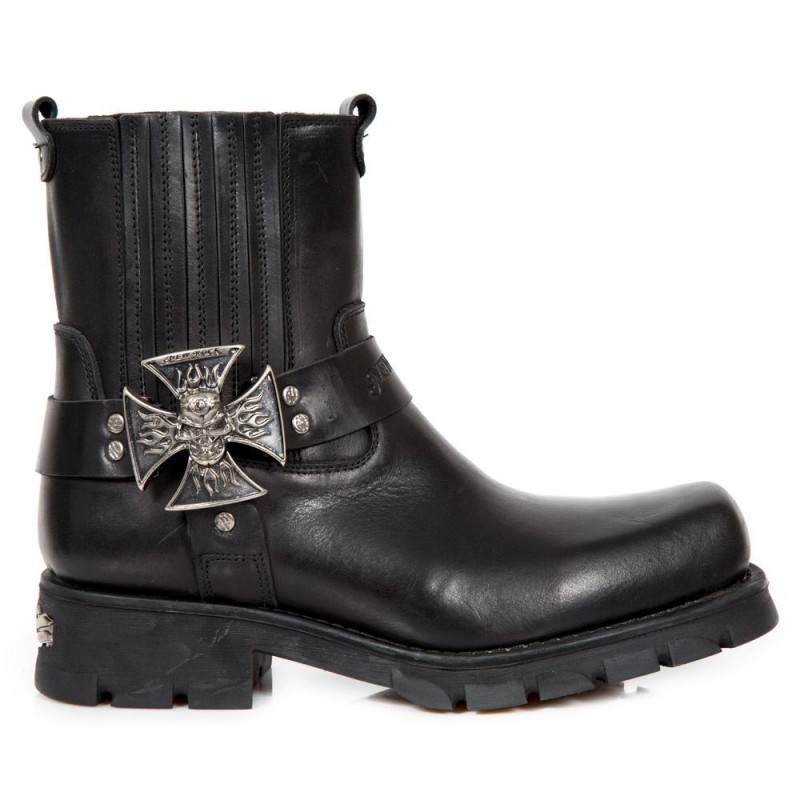 New Rock Motorcycle Ankle Boots M-7663-C1