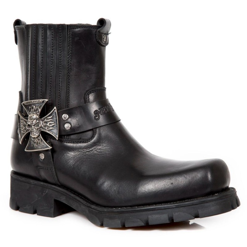 New Rock Motorcycle Ankle Boots M-7663-C1