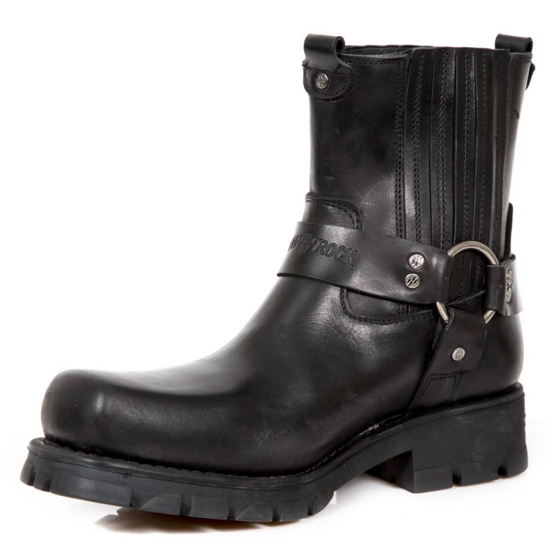 New Rock Motorcycle Ankle Boots M-7663-C1