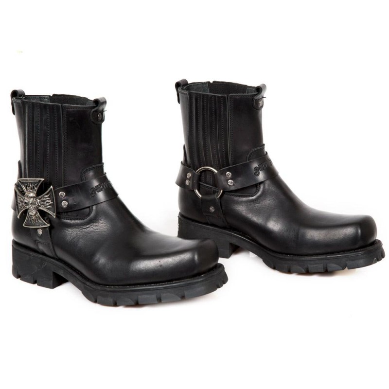 New Rock Motorcycle Ankle Boots M-7663-C1