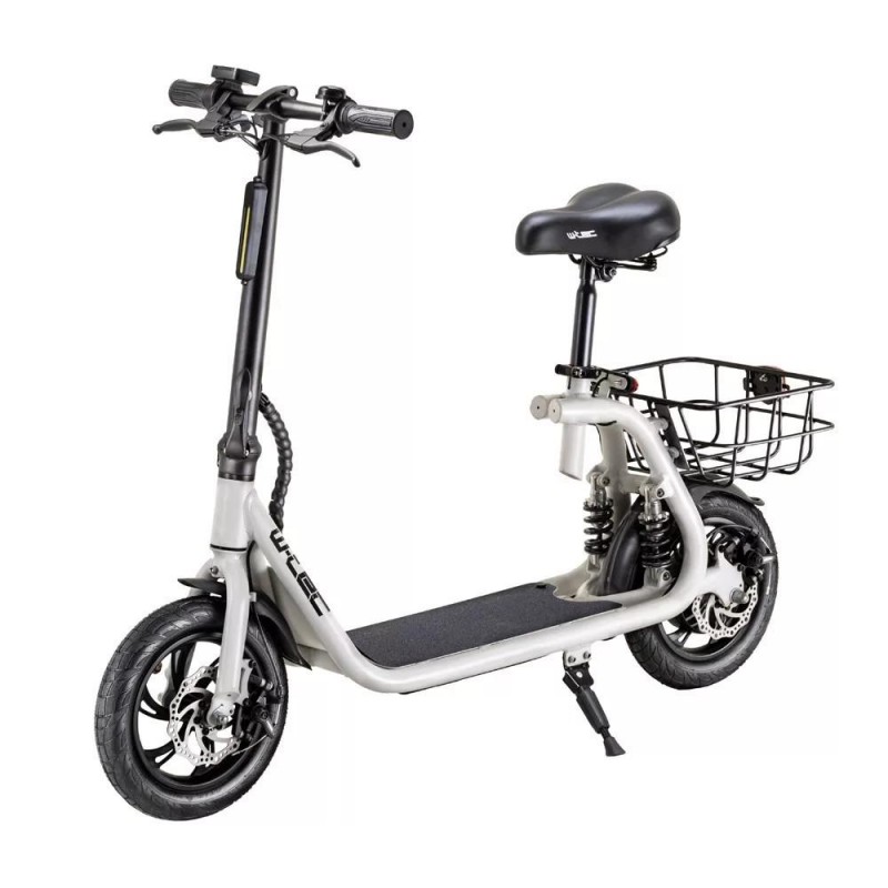 Electric Scooter with Removable Seat and Basket ho...