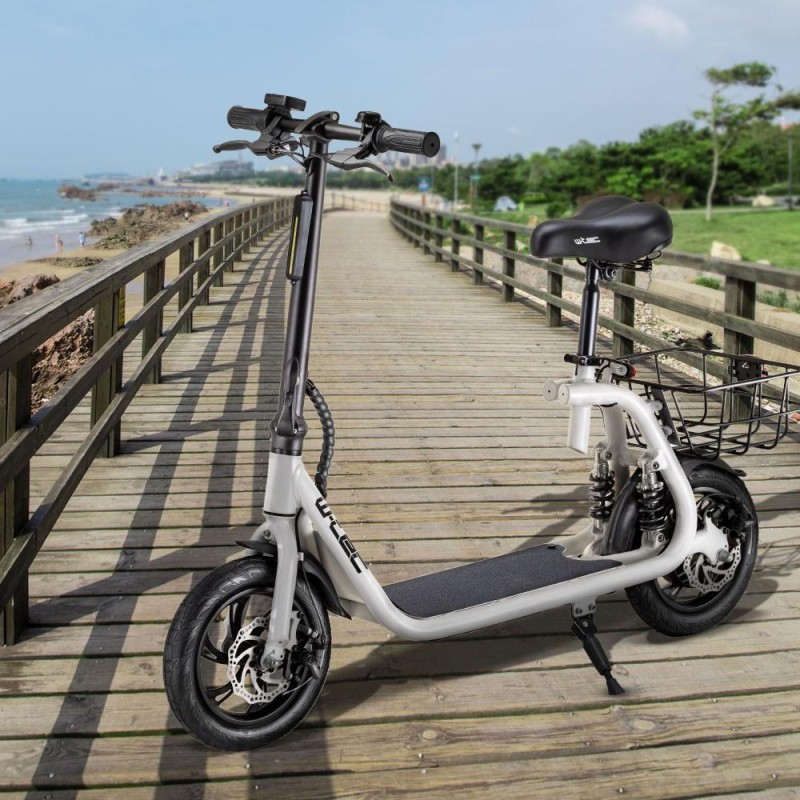 Electric Scooter with Removable Seat and Basket holm5698
