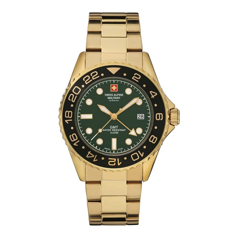Swiss Alpine Military GMT Mens Watch 7052.1114SAM