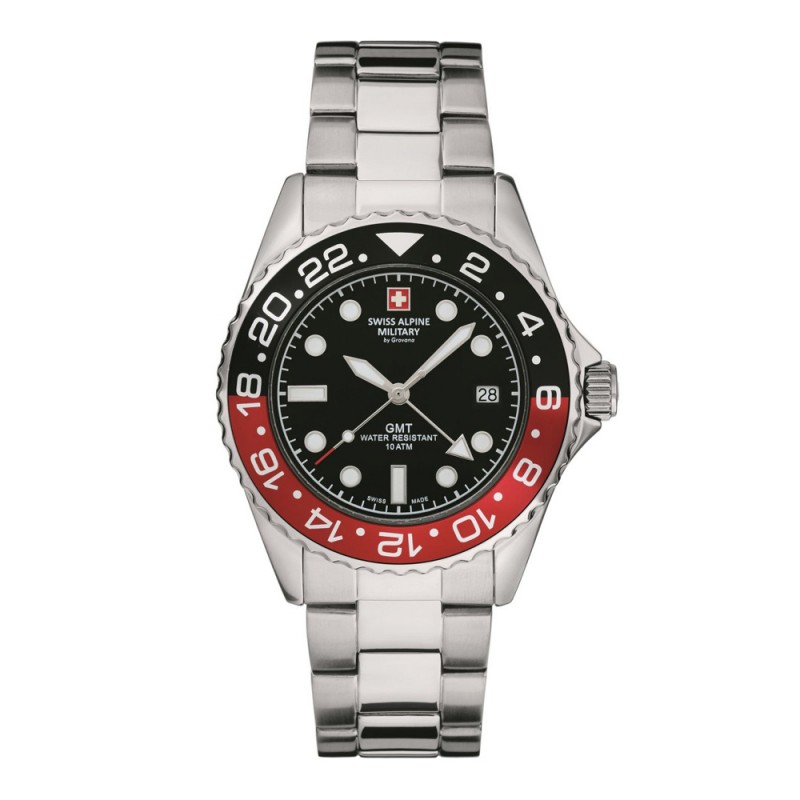 Swiss Alpine Military GMT Mens Watch 7052.1136SAM